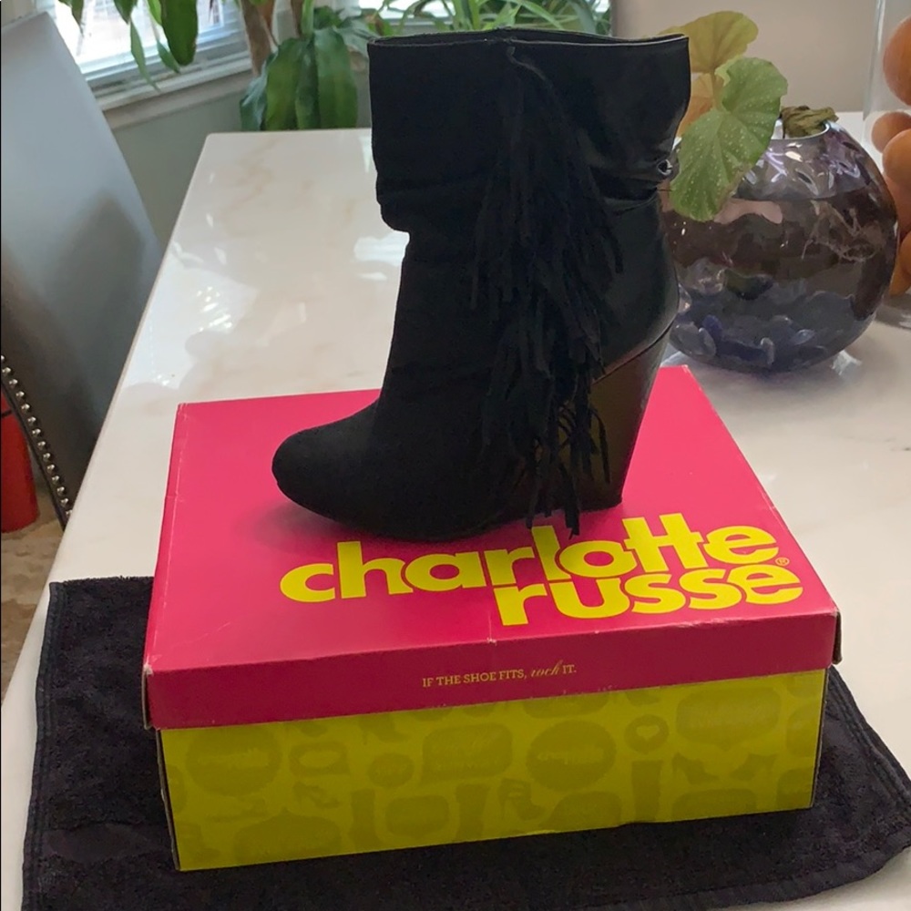 Wedge booties